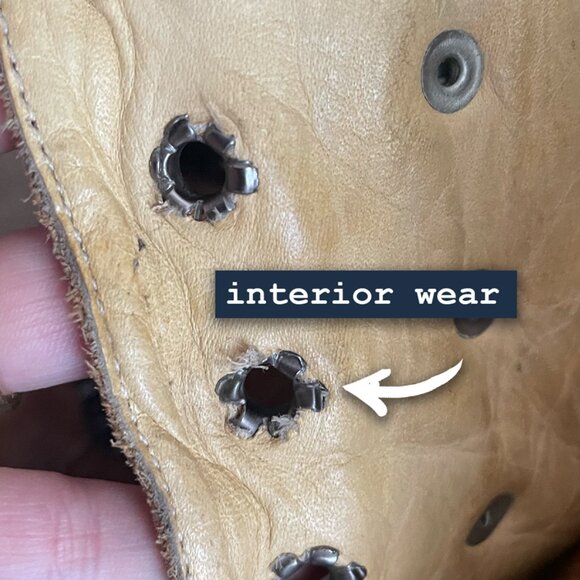 Rare Bed Stu Leather Brown CottageCore Lace Up Boots Womens Size 6.5 - 7 - Picture 9 of 15